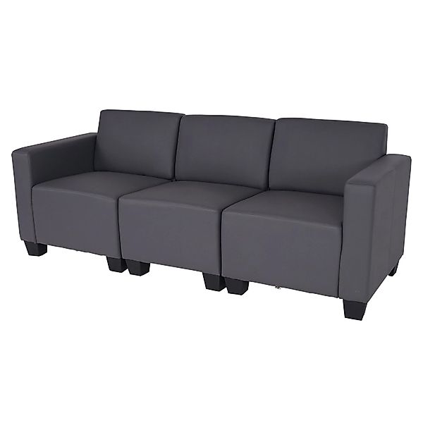 MCW 3-Sitzer Sofa Moncalieri Dunkelgrau günstig online kaufen