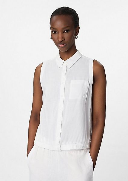 comma Blusentop Bluse Ärmellose Hemdbluse aus leichtem Viskosemix günstig online kaufen