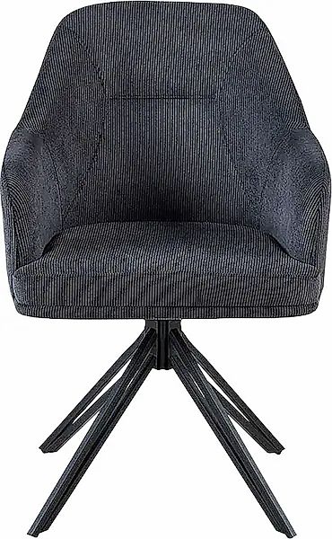 Home affaire Esszimmerstuhl »Alaro«, (Set), 2 St., Cord, mit Drehfunktion, günstig online kaufen