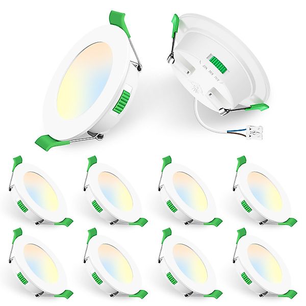 ALUSSO LED Einbaustrahler 10er-Set, 230 V, günstig online kaufen