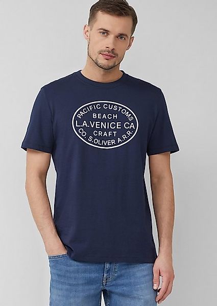 s.Oliver Kurzarmshirt T-Shirt mit Crew Neck und Frontprint günstig online kaufen