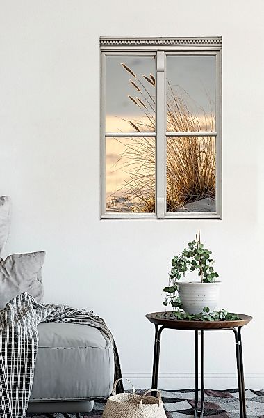 queence Wandsticker »Düne«, Wandsticker, Wandbild, selbstklebend, 3D, Fenst günstig online kaufen
