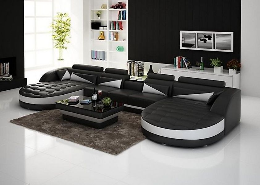 JVmoebel Ecksofa Ledersofa Ecksofa Sofa Couch Polster Wohnlandschaft Leder günstig online kaufen