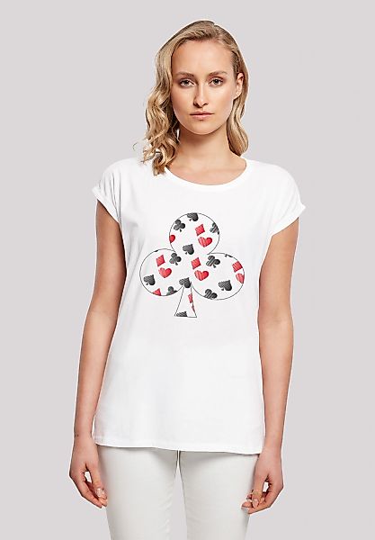 F4NT4STIC T-Shirt "Kartenspiel Kreuz Herz Karo Pik Poker", Print günstig online kaufen