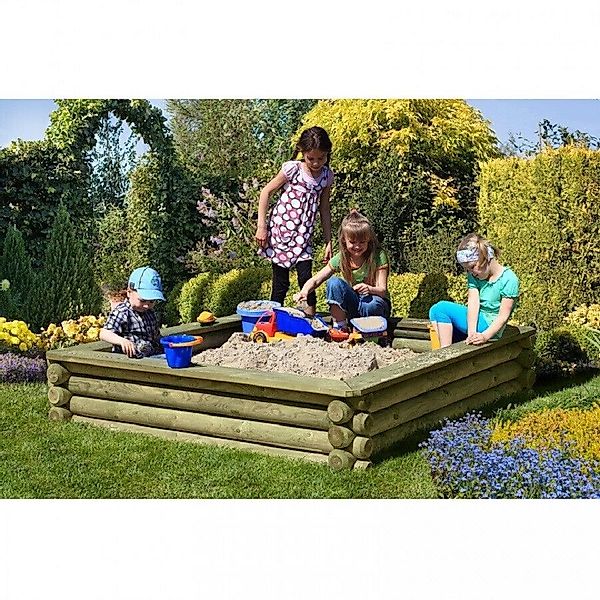 Gartenpirat Sandkasten 180x180 cm Sandkasten aus günstig online kaufen