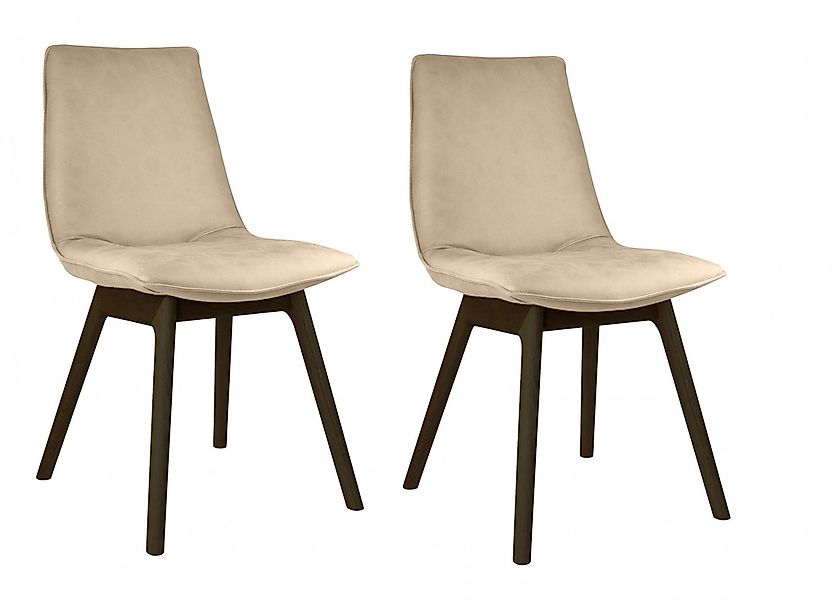 andas Esszimmerstuhl "Ramon", (Set), 2 St., Microfaser, mit Massivholzbeine günstig online kaufen