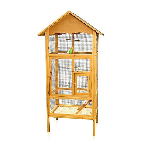 Mucola Vogelhaus Vogelvoliere Holz Vogelkäfig Käfig günstig online kaufen