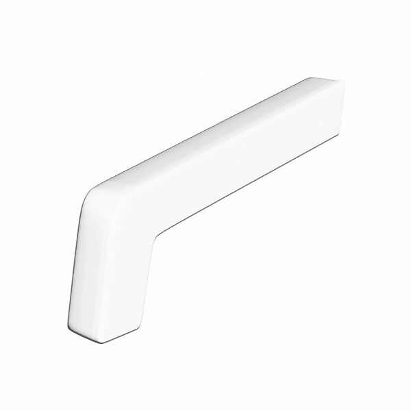 PVC-Seitenteile Weiß 9 cm 2 Stück günstig online kaufen
