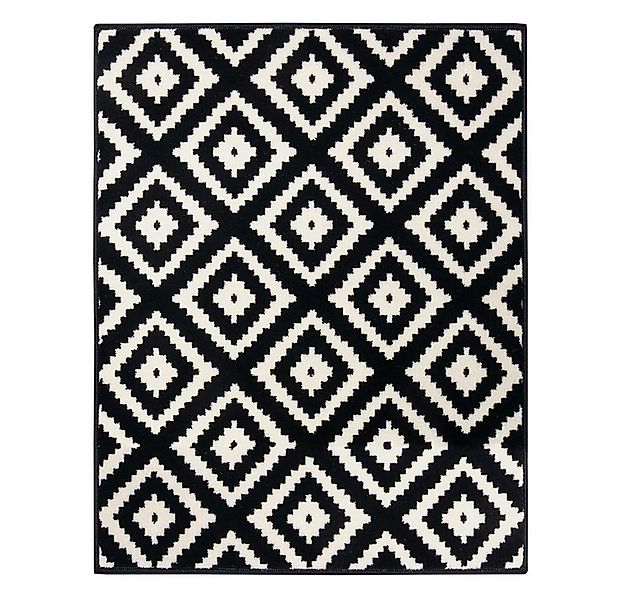 HANSE Home Teppich Teppich Raute Schwarz, rechteckig, Höhe: 9 mm günstig online kaufen
