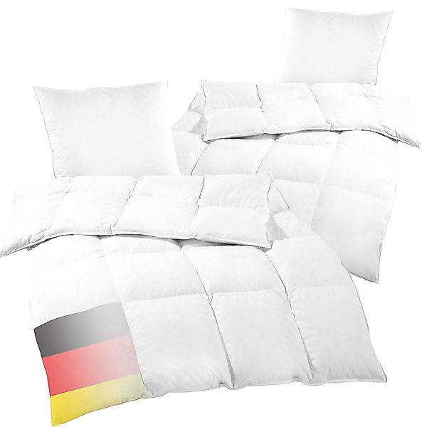 DILUMA Federbettdecke + Federkissen 2x Feder-/Daunenbettdecke günstig online kaufen