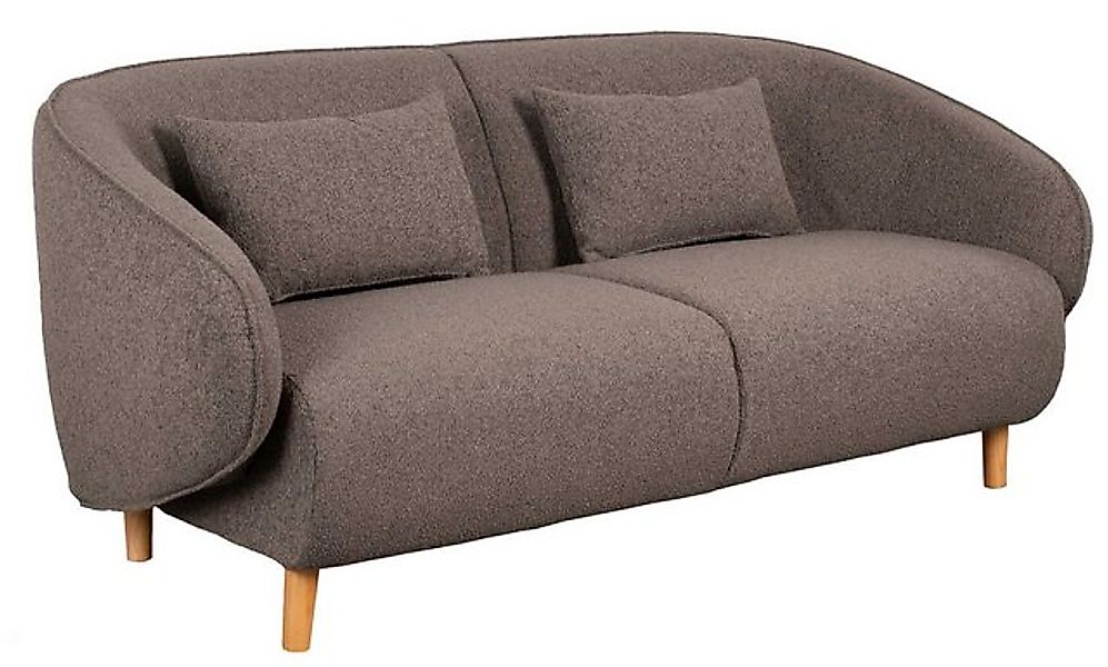 Lounge Sofa Alezio Dreisitzer Brown inkl. Knuffelkissen günstig online kaufen