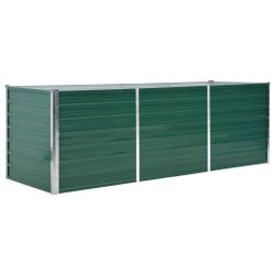 vidaXL Hochbeet, Garten-Hochbeet Verzinkter Stahl 240x80x77 günstig online kaufen