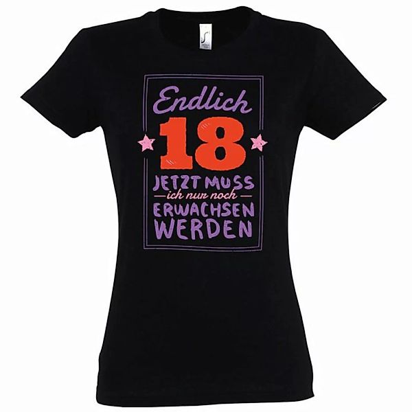 Youth Designz T-Shirt Endlich 18 Geburtstag Damen Shirt mit trendigem Front günstig online kaufen