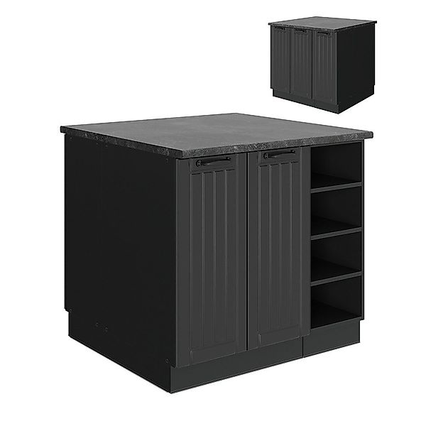 Vicco Unterschrank Fame-Line, Dunkelgrau/Anthrazit, 90 cm günstig online kaufen