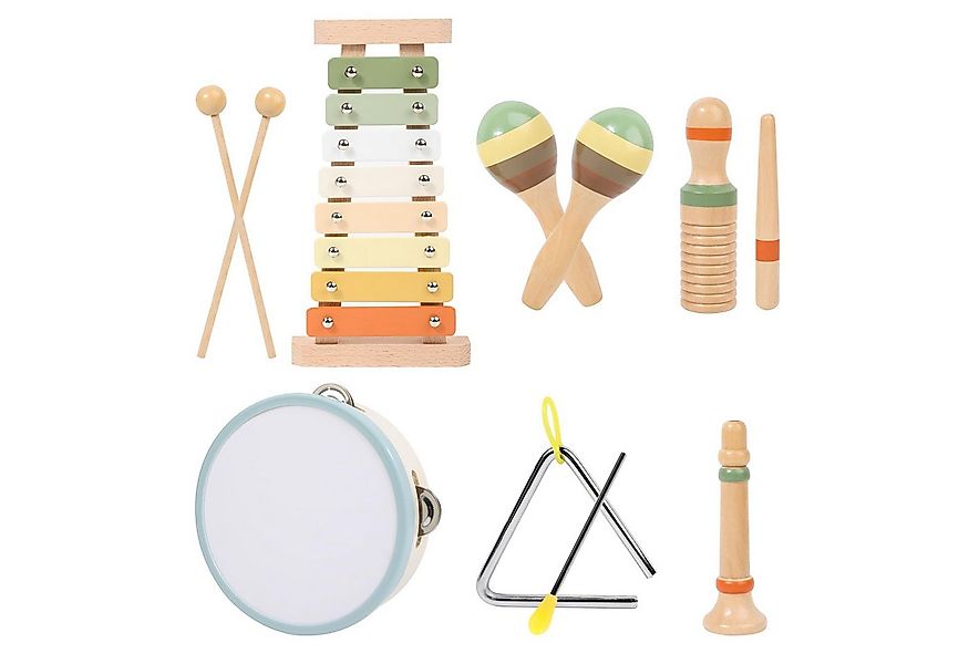 CLTYQ Spielzeug-Musikinstrument 6 Teile Kinder Holz Musikinstrumente Set fü günstig online kaufen