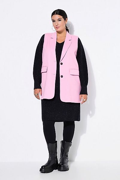 Studio Untold Steppweste Anzugweste oversized Rückenschlitz mit Knopf günstig online kaufen