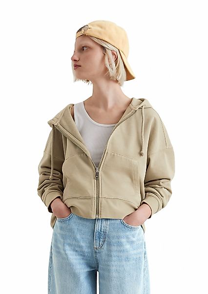 Marc O'Polo DENIM Kapuzensweatjacke in Cropped günstig online kaufen
