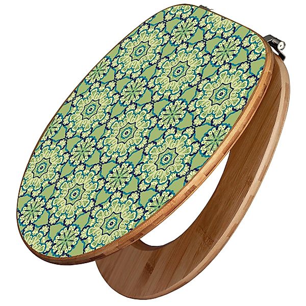Banjado Design WC Sitz Bambus Toilettendeckel Toilettensitz Bambus Holz Klo günstig online kaufen