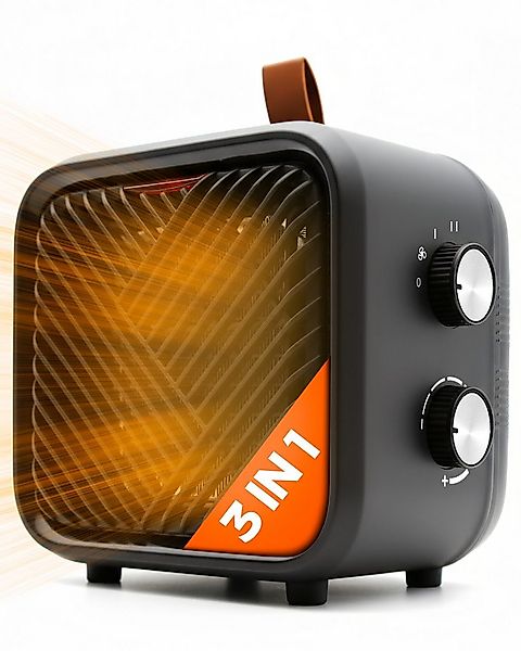 Onbest Keramikheizlüfter Elektrischer Heizwürfel, Elektroheizer, 1500W, 3 H günstig online kaufen