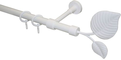 GARESA Gardinenstange "BLATT" Ø 20 mm 1 läufig-läufig Wunschmaßlänge Vorhan günstig online kaufen