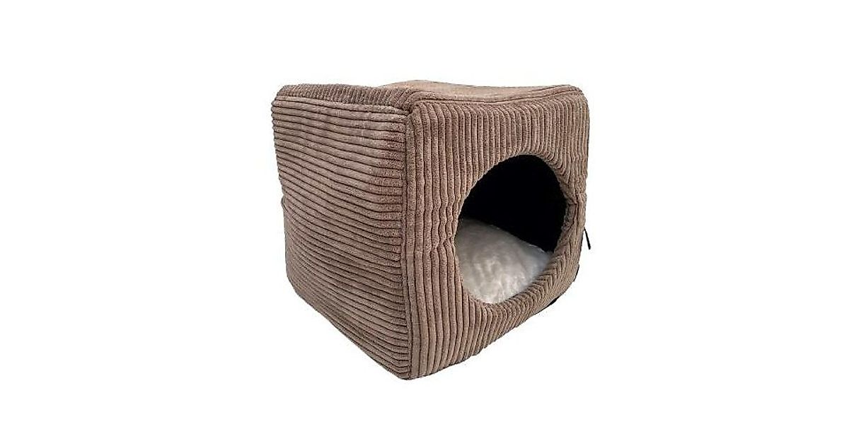 Lebon Katzenliege Lebon Katzenhöhle Cubo 40 x 40 cm braun günstig online kaufen