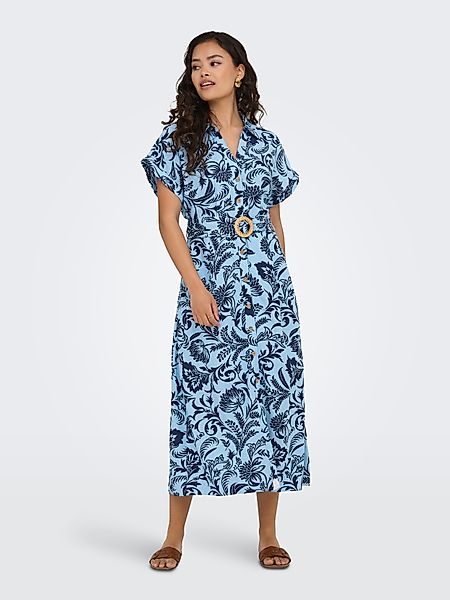 ONLY Hemdblusenkleid ONLJAKIRI LINEN SS MIDI günstig online kaufen