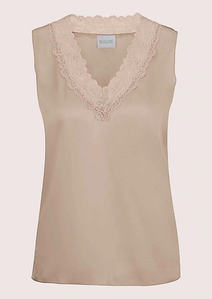 MADELEINE Trägertop "Top Lingerie-Top aus Seidensatin" edle Spitze am Aussc günstig online kaufen