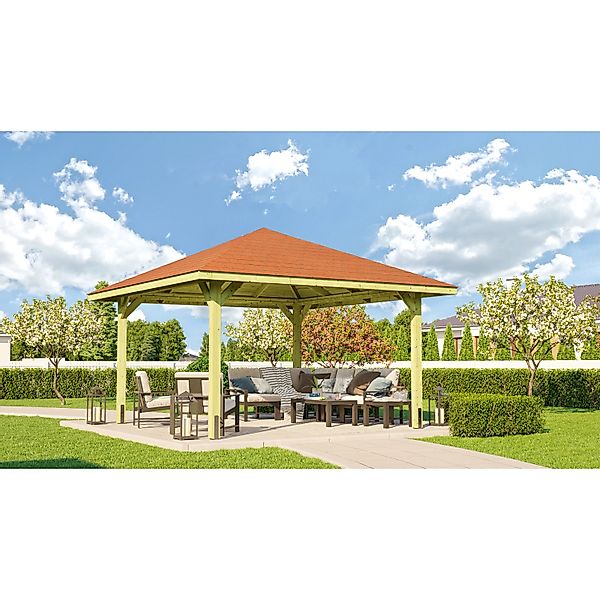 Weka Pavillon Gartenoase 651 A Gr. 1 Sparset 433 cm x 433 cm günstig online kaufen