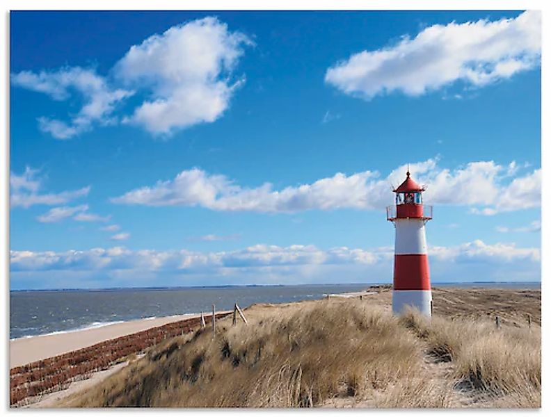 Artland Leinwandbild »Leuchtturm Sylt«, Gebäude, (1 St.), auf Keilrahmen ge günstig online kaufen