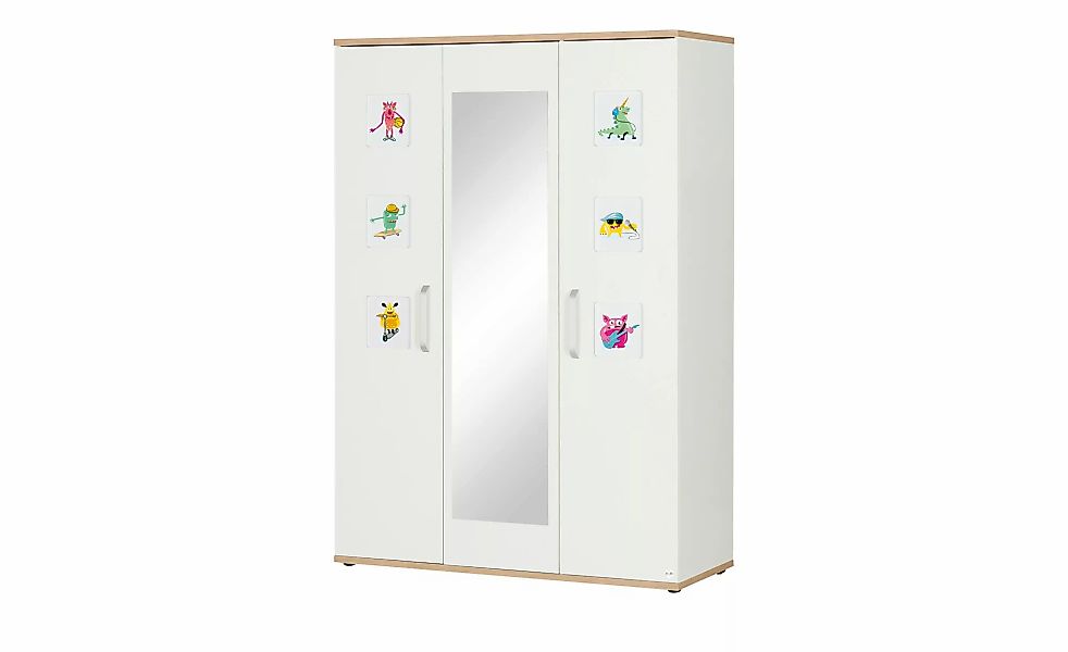 Mia & Mo Kleiderschrank  Clea ¦ weiß ¦ Maße (cm): B: 135 H: 193 T: 55.0 Sch günstig online kaufen