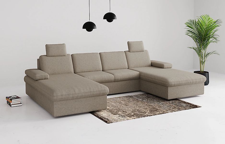 sit&more Wohnlandschaft "Moreno", mit Armteilverstellung,wahlweise mit Bett günstig online kaufen