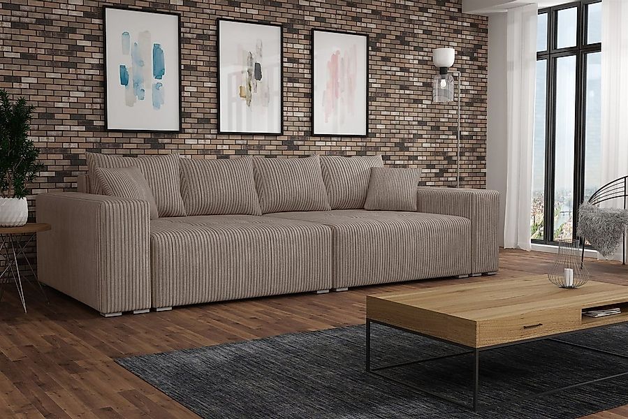 Fun Möbel Big-Sofa Megasofa Couchgarnitur REGGIO inkl. Schlaffunktion, inkl günstig online kaufen