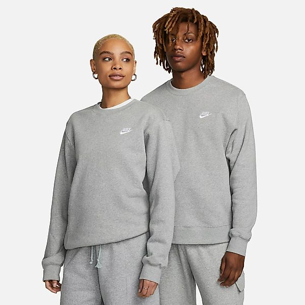 Nike Sportswear Club Crew Sweatshirt XL Dark Grey Heather / White günstig online kaufen