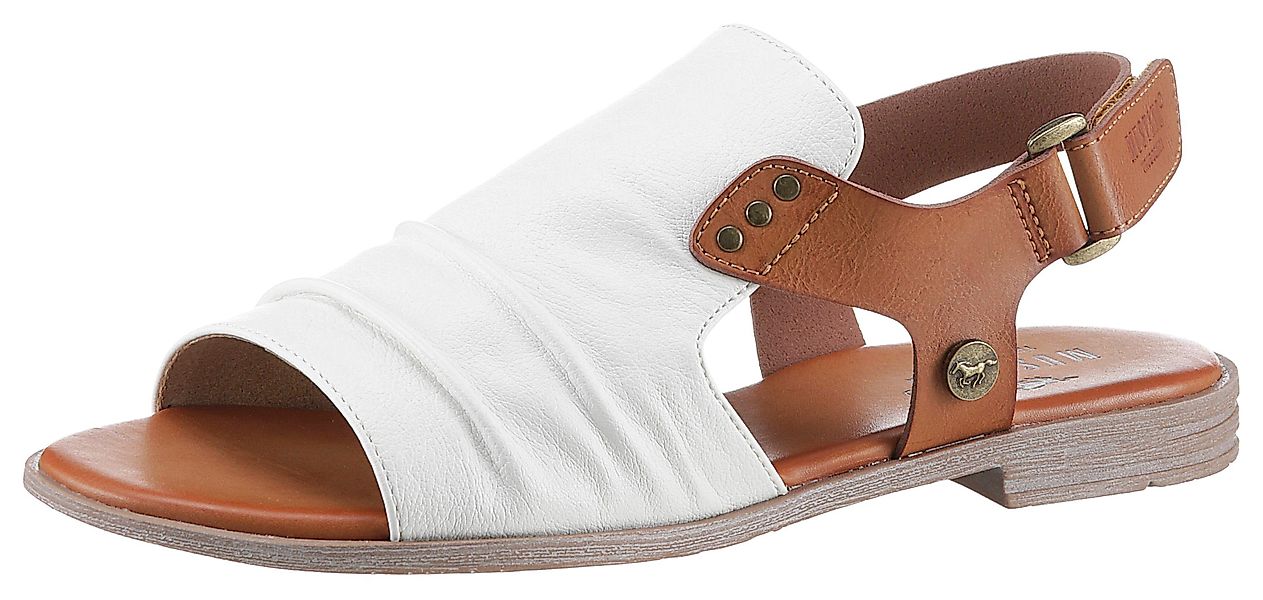 Mustang Shoes Riemchensandale, Sommerschuh, Sandalette, Blockabsatz, günstig online kaufen