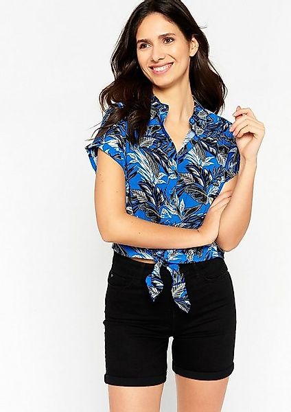 Lola Liza Kurzarmbluse C-PALMY23 05702075 1584-blue günstig online kaufen