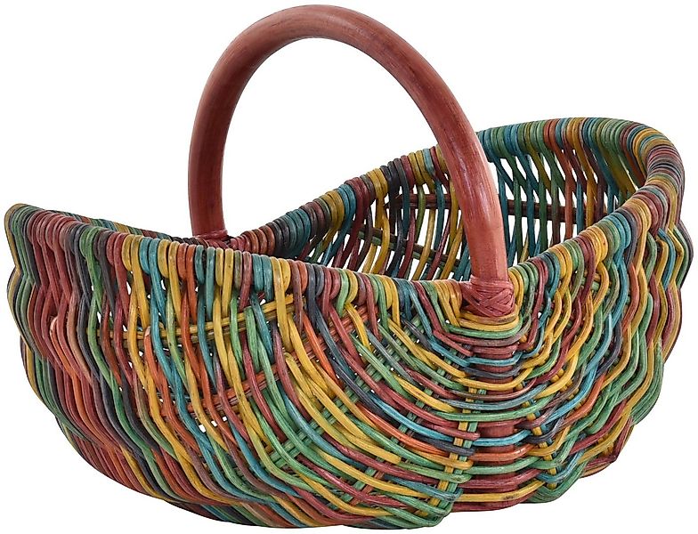 Krines Home Einkaufskorb Rattankorb mit Bügel zum Einkaufen Einkaufskorb ge günstig online kaufen