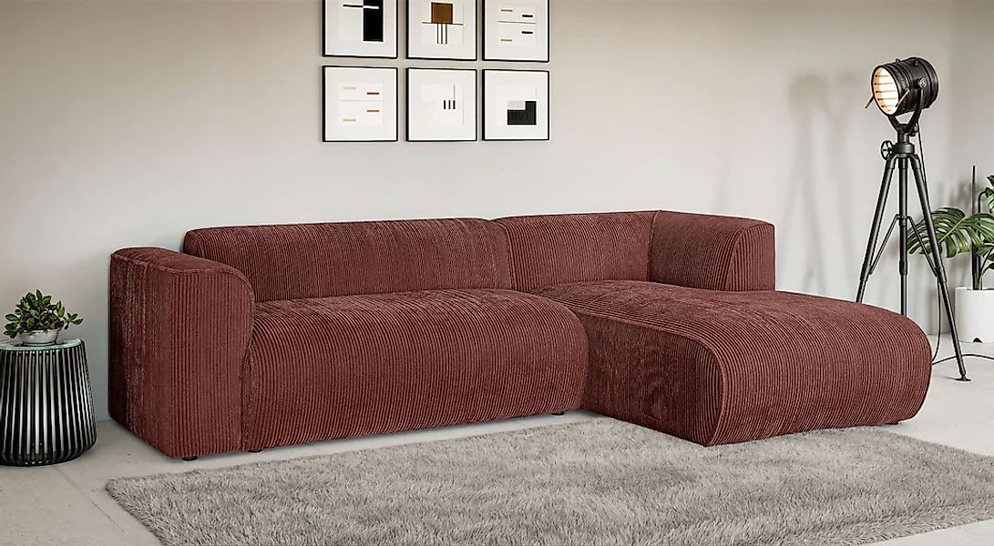 Home affaire Ecksofa "MERID L-Form (257 cm), zeitlos & stilvolles Design," günstig online kaufen