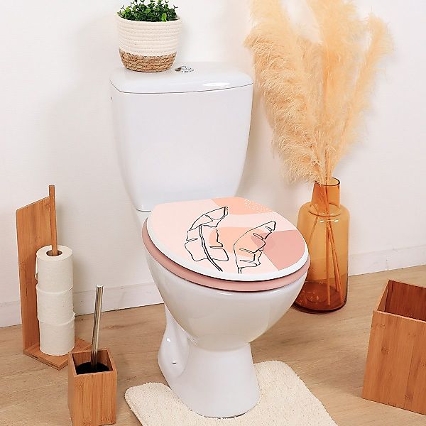 LikeKa WC-Sitz Toilettensitz mit MDF-Holzkern Toilettendeckel günstig online kaufen
