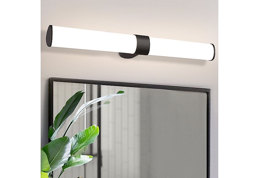 ZMH LED Spiegelleuchte Schwarz 60CM 8W leuchte Wandlampe Schlafzimmer, Auge günstig online kaufen