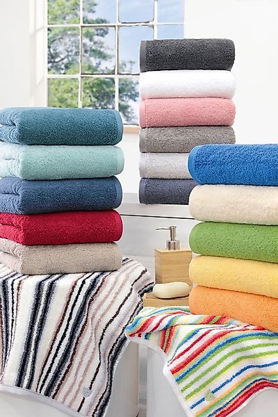 ROSS Duschtuch Vita, Frottier (1-St), Bestickung günstig online kaufen