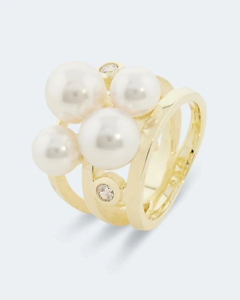Pfeffinger Ring mit MK-Perlen + Zirkonia günstig online kaufen