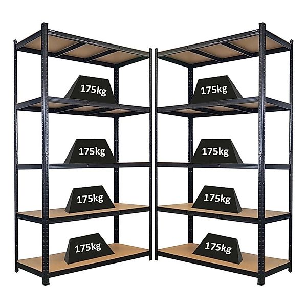 PROREGAL Mega Deal 2x Schwerlastregal Giant Ragnar HxBxT 200x120x50cm 5 Mdf günstig online kaufen