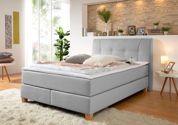 Home affaire Boxspringbett "Calloway" inkl. Topper, XXL-Ausführung, in 4 Fa günstig online kaufen