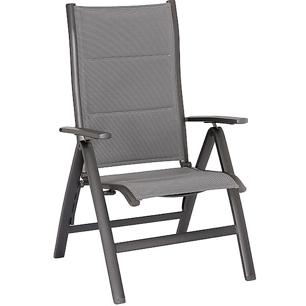 Best Klappsessel Varese 2 Stk. 67 cm x 67 cm x 112 cm Anthrazit Matt günstig online kaufen