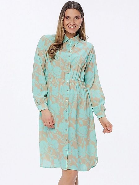 Georg Stiels Blusenkleid Longshirt mit gesmokter Taille und Blumenmuster günstig online kaufen