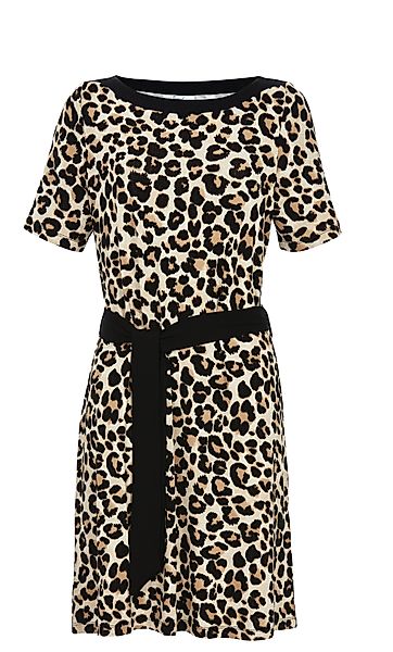 Ringella Sommerkleid mit Animal-Print und Bindegürtel günstig online kaufen
