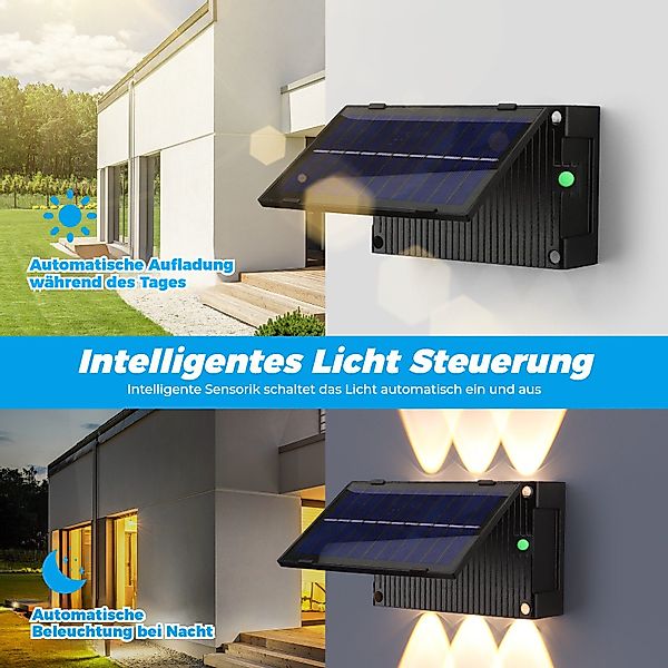 BlingBin Außen-Wandleuchte LED Solarleuchten, Up and günstig online kaufen