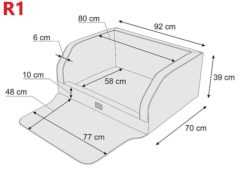 Hobbydog Tier-Autobett Autohundebett Hundebett Autoschutzdecke Kofferraumsc günstig online kaufen