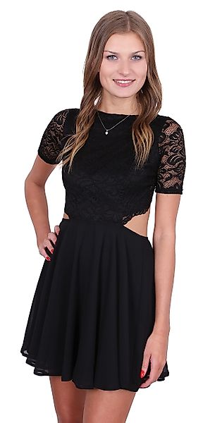 Sarcia.eu Minikleid John Zack Schwarzes rückenfreies günstig online kaufen