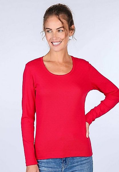 Sorgenfri Sylt Langarmshirt Malin Ajour-Strickdetails günstig online kaufen